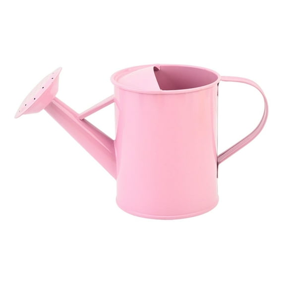 Harlier Metal Watering Can for Outdoor Plants&Indoor Plants, Plant Watering Can 0.16 Gallon, Metal Flower Garden Watering Can, Watering Pot,Galvanized Steel Watering Can Outdoor (Pink)