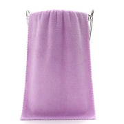 Harlier Microfiber Bath Towels, Soft Bath Towels, Hand Towels Washcloths Microfiber Coral Velvet Highly Absorbent Towel Quick Dry Towel for Bath Fitness Bathroom, Purple, 13.8"x29.5"