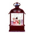 thumbnail image 1 of Harlier Musical Snow Globe Lantern with Timer, Lighted USB/Battery Operated Swirling Singing Water Glittering Lantern, Snow Globes Lantern for Adults and Kids Christmas Decoration, 1 of 6