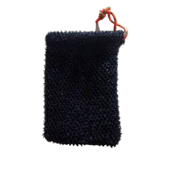 Harlier Natural Sisal Soap Bag, 5.1 x 3.9 Inches Mesh Exfoliating Soap Saver Bag, Soap Pouch with Drawstring Foaming and Drying Soap Holder for Shower Kitchen Bathroom Travel Hotel