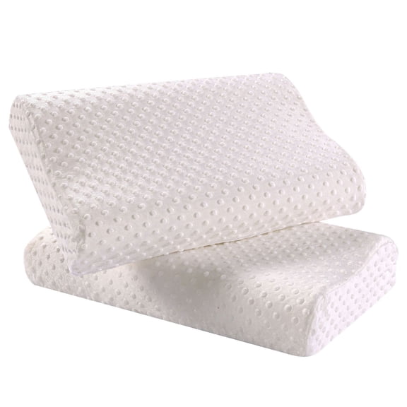 Harlier Neck Contour Memory Foam Pillows for Pain Relief, Bed Pillow for Sleeping, Ergonomic Pillow for Neck and Shoulder Pain, Orthopedic Cervical Pillow for Side Back Stomach Sleeper