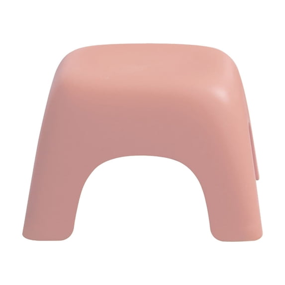 Harlier Plastic Step Stool, Small Portable Step Stool, Thickened Single Foot Stool, Multifunctional Seat Stool Sturdy and Lightweight Ideal for Living Room Bathroom Kitchen (Pink)