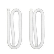 Harlier Pool Filter Pump Hose for Pool Accessories - 1.25"Diameter Replacement Pool Hoses for Above Ground Pools Parts with Pool Filter Pump 607, 637, 39.3"Long (2PSC, White)