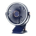 thumbnail image 1 of Harlier Portable Clip On Fan, Small USB Fan Battery Operated, 3 Speed Rechargeable Mini Fan With LED Light, 360° Rotate Personal Cooling Desk Fan for Stroller Travel Camping Golf Gym, 1 of 9