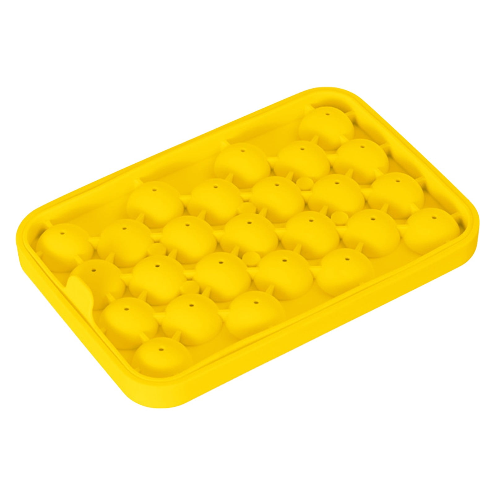 Harlier Round Ice Cube Tray with Lid & Bin, Ice Ball Maker Mold for ...