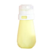 Harlier Silicone Travel Bottles, Leak Proof Squeezable Refillable Travel Accessories Toiletries Containers, Travel Size Cosmetic Tube for Shampoo Lotion Soap Liquids (Yellow, 2oz)