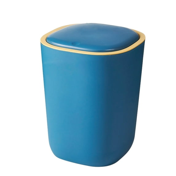 Harlier Small Bathroom Trash Can with Lid - 12L/3.1 Gallon Slim Garbage Bin, Dog Proof Trashcan, Plastic Wastebasket with Pop-up Lid for Toilet, Office, Bedroom, Living Room