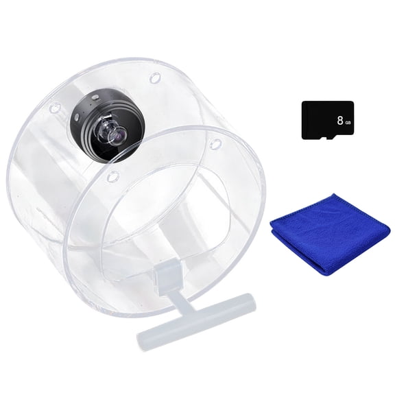 Harlier Smart Bird Feeder with Camera, Mini 1080P HD Camera Auto Capture Bird Videos, App Notify When Birds Detected, Bird House with Built-in Two-Way Microphone， Include 8G SD Card