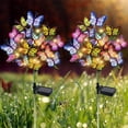 thumbnail image 1 of Harlier Solar Garden Lights, Lifelike Swaying Butterfly Solar Lights for Outside, Multicolor Waterproof Outdoor Solar Lights for Yard, Solar Firefly Lights Pathway Garden Decorations, 1 of 9