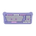 thumbnail image 1 of Harlier Typewriter Colorful Wireless Keyboard and Mouse Combo, 2.4GHz Full-Size Retro Cute Office Computer Keyboard with Round Keycaps for Desktop Laptop and PC, 1 of 8