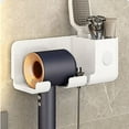 Harlier Universal Hair Dryer Holder, Blow Dryer Hanger Wall Mount for
