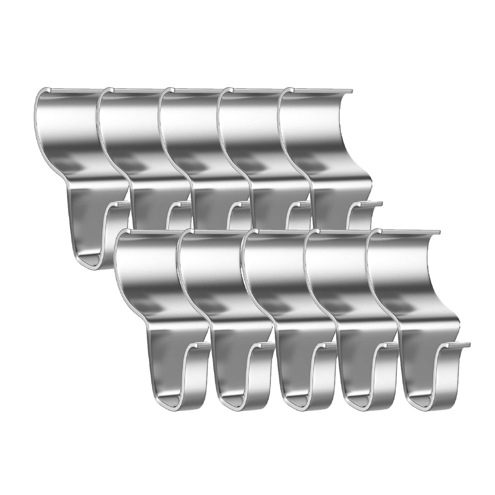 Harlier Vinyl Siding Hooks, 10 PCS 1.5 Inch Slivery Heavy Duty