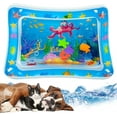 thumbnail image 1 of Harlier Water Sensory Playmat for Cats, Inflatable Tummy Time Mat Cat Toys for Bored Indoor Cats, Cat Kicker Toys Self Play Mat, Interactive Toys for Cats to Play Alone, 1 of 3