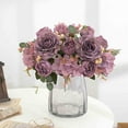 thumbnail image 1 of Harlier Wedding Silk Peony Hydrangea Flowers Vintage Artificial Flower with Stems Elegant Faux Flowers for Decoration for DIY Table Party Decor Centerpieces Home, 1 of 9