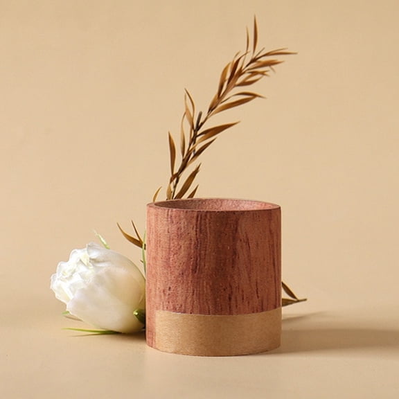 Harlier Wooden Essential Oil Diffuser – Walnut Wood Aromatherapy Diffuser, Small Cylinder Passive Diffuser for Home Office Car Wardrobe Yoga Hall and SPA (1.57"x1.57")