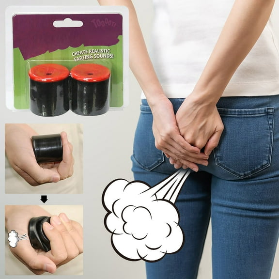 Harlier13 Fart Noise Maker, Novelty Squeeze Pooter Fart Machine, Fart Whistle Sound Effects Pocket Size Joke Toys, Prank Farting Toys Rubber, Makes The Most Realistic Sounds (Black)
