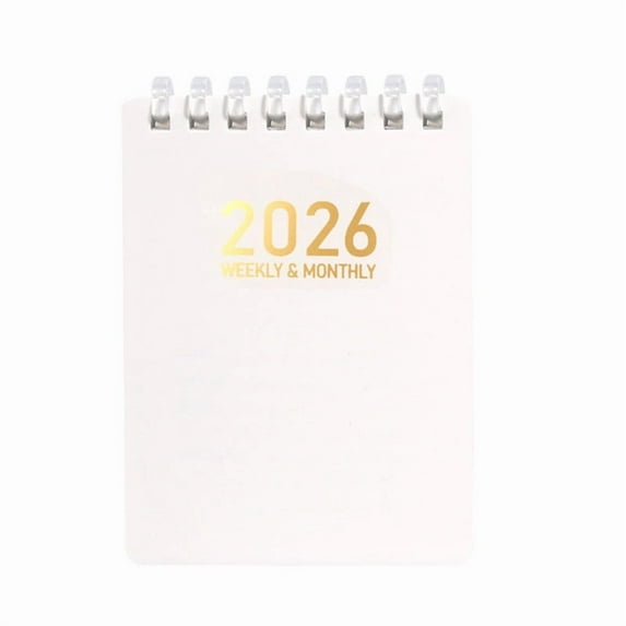 Harlier13 Mini To Do List Notepad Daily Planner Notepad A7 Spiral Notebook with Schedule Organizer Task Checklist for Home Office (White, 10.8 * 7.6cm)