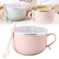 thumbnail image 1 of Harlik 4Pcs Microwave Bowls with Lid - Ramen Bowl Microwavable with Steam Release Vents And Easy Locking Clips - Bpa-Free, Dishwasher Safe Soup Mugs with Handle Microwave Safe, 1 of 5