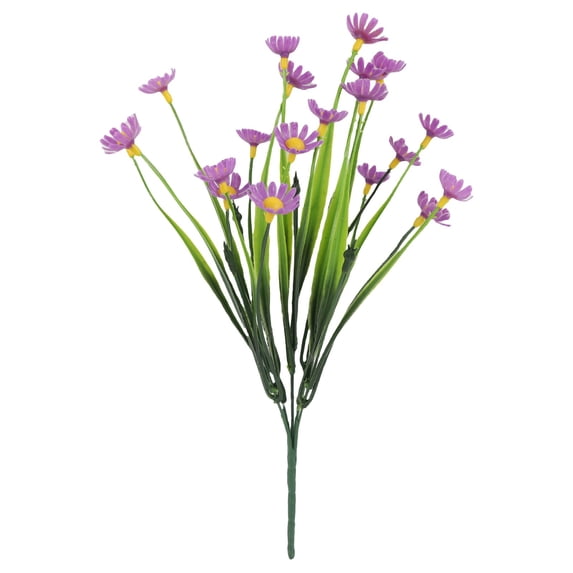 Harlik Artificial Flowers Artificial Daisy Flowers Uv Resistant Outdoor Fake Wildflowers with Stems Faux Greenery Shrubs Plants Arrangements for Wedding Decoration Home Garden Decoration