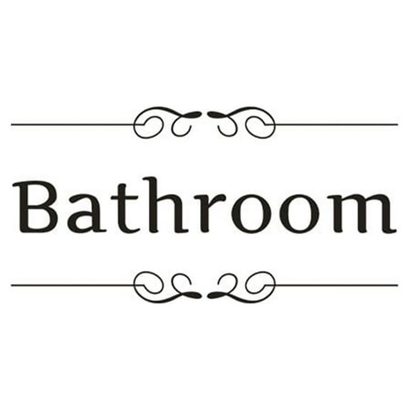 Harlik Bathroom Door Wall Sticker T3116 (Waterproof) | Vinyl Art Decal Mural Sticker Bathroom Wall Decor Door Home Bedroom Home Decor