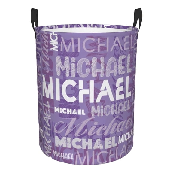 Harlik Custom Name Laundry Basket, Personalized Collapsible Laundry Hamper with Name for Bathroom Bedrooms, Customized Dirty Clothes Hamper Storage Basket Gifts