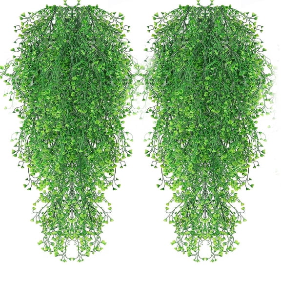 Harlik Golden Bell Willow Branches - Realistic Fake Greenery for Floral Arrangements - Artificial Flowers