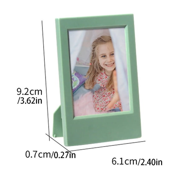 Harlik Tabletop Photo Frame Desktop Picture Holder for 3X3 Inch Photos Display Stand Home Office Decor Gift for Friends Family Memories