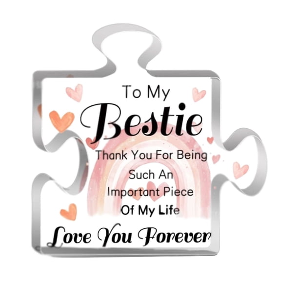 Harlik Teacher Appreciation Gift Engraved Acrylic Block Puzzle with Thank You Message Desk Paperweight for Educators Daycare Instructors Heartwarming Present