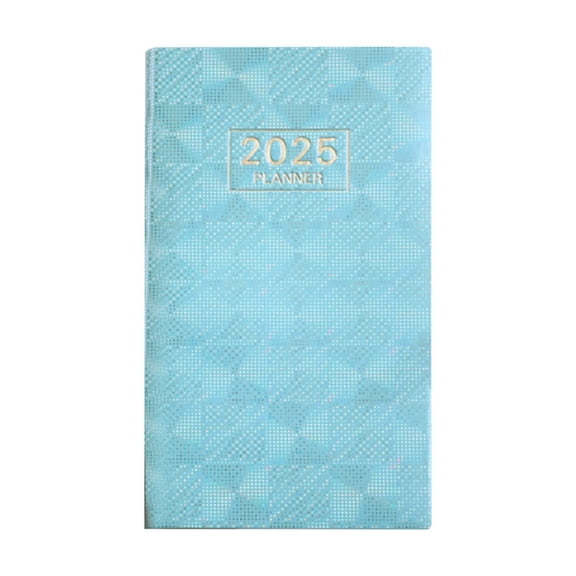 Harliver 2025 Daily Planner, A6 To Do List Notebook Hourly Schedules, Daily Weekly Monthly Appointment Planner for Students, Teachers, Office Staff, PVC Hardcover, Inner Pocket, 6.8" x 3.8"