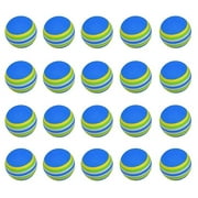Harliver 20Pcs Foam Softballs 1.65inch Sof Foam Baseballs Safely Training Batting Hitting Ball and Fielding Indoor Outdoor for Kids Teenager Players-Blue