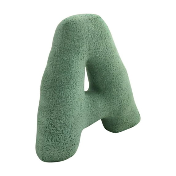 Harliver 26 Letter Pillows, Cute Soft Plush Letter Decorative Pillows, English Alphabet Throw Pillows Cushion for Living Room Sofa Couch Bed Car Decoration (A, 14.9" High)
