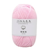 Harliver 4 Strands Of Milk Cotton Yarn Skeins, Soft and Cozy Milk Cotton Yarn, Hand Knitting Yarn Crochet Threads Balls for Crochet and Knitting 1.76 Oz (50g), (Multi Color)