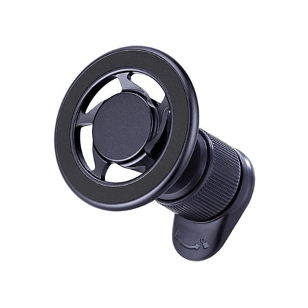 Harliver Alloy Folding Magnetic Car Phone Holder,360° Rotation Magnetic Cell Phone Holder for Car [Super Strong Magnet] Bracket Magnetic Dashboard Phone Car Mount for All Smartphone (Silver/Gray)