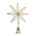 thumbnail image 1 of Harliver Brizled Gold Christmas Tree Topper, Hollow-Out Star Tree Topper with Warm White Lights, Pre-lit 5 Point Star Treetop, Lighted Treetop for Christmas Tree Home Decoration, 1 of 6