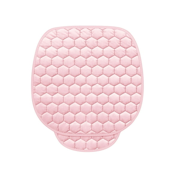 Harliver Car Cushion Pad, Bottom Seat Covers for Cars, Super Breathable, Warm in Winter and Cool in Summer, Anti-Slip, Universal Front Seat Covers Fit for Most Sedans(Pink)