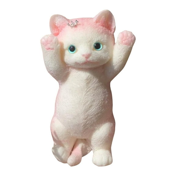 Harliver Cats Hands Up Kneading Squeeze Toys, Cute Cats Sensory Toys, Stress Relieving Cats Christmas Halloween Birthday Gifts, Plush Toy Simulation Cats Doll Kneading Toys Cute Kitty Toys