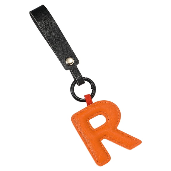 Harliver Colorful Initial Letter Keychain for Women, PU leather Initial ...