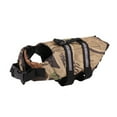thumbnail image 1 of Harliver Dog Life Jacket Adjustable Dog Lifevest， Swimsuit Safety Vest Apparel Lifesaver Coat for Small Large Cats Puppy Kitty with Handle Reflective for Swimming and Boating Blue Bone, Camouflage, 1 of 5