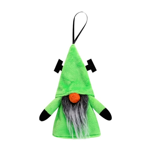 Harliver Halloween Mini Gnome Faceless Doll, Pendant Dwarf Decoration, for Home Thanksgiving Decorations, Farmhouse Autumn Pumpkin, Harvest Holiday Party Gnomes Ornaments Fall, Green