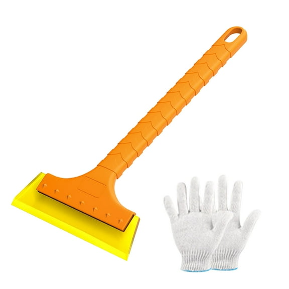 Harliver Ice Scrapers for Car Windshield - 6.1"Wide Large Blade, Efficient Snow Brush & Frost Remover, Ice Crusher Breaker for SUVs & Trucks - Perfect Stocking Stuffer Gift (with Gloves)