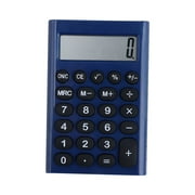 Harliver Pocket Small Size Calculator, 8 Digit Large LCD Display, Basic Tax Function Handheld Desktop Calculator with Solar Battery Dual Power, Perfect for Office, School, Business (Blue)