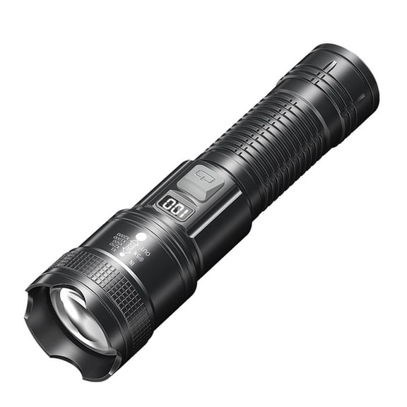 Harliver Rechargeable Flashlights High Lumens, 10000 Lumens Super Bright Led Tactical Flashlights with Long Runtime & 4 Modes, 1800mA Waterproof Handheld Flash Light for Home Camping Hiking