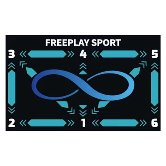 Harliver Soccer Training Mat, Soccer Footstep Training Equipment Mat, Agility Football Footwork Training Mat for 4-15 Indoor Use, Football Training Pace Ball Control Mat, Best Gift for Boys and Girls