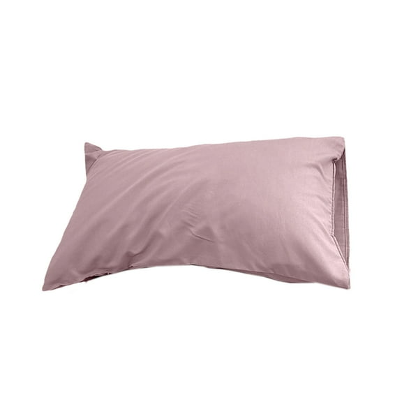 Harliver Washed Cotton Pillowcase for Hair and Skin Linen Feel Soft Comfortable Breathable, Pillow Case with Envelope Closure Solid Bright Standard, 18.89×29.13×0.78 inches, Pink