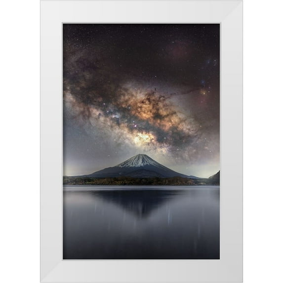 Harlock 23x32 White Modern Wood Framed Museum Art Print Titled - Sanctuary of Stars