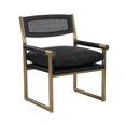thumbnail image 1 of TOV Furniture Harlow Black Vegan Leather Armchair, 1 of 7