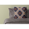 thumbnail image 1 of Harlow Hill 20" x 20" Navy/Rust Geometric Cotton Adult Decorative Throw Pillow Cover, 1 of 7