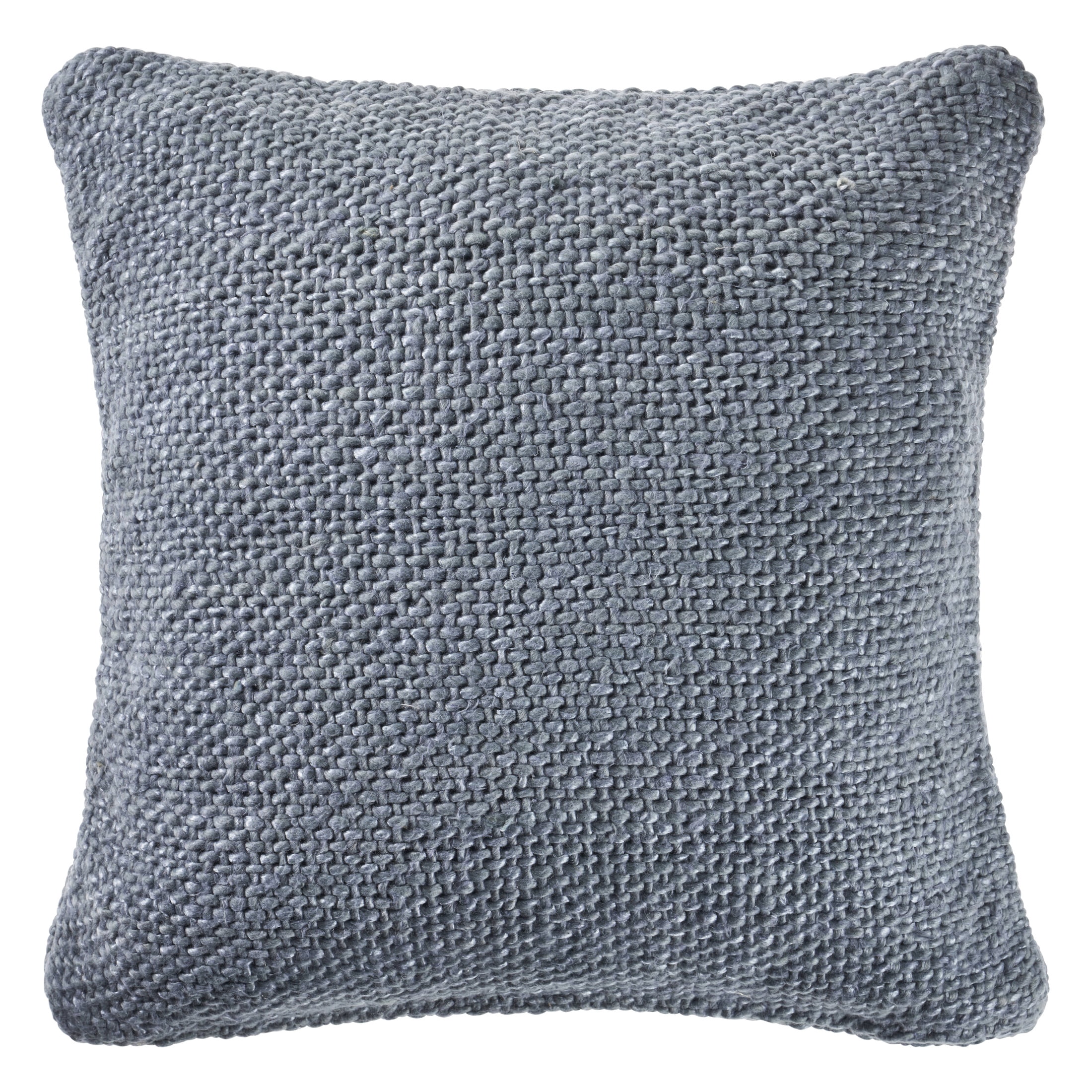 Harlow Hill Gavin Frost Blue Solid 20" x 20" Cotton Blend Adult Decorative Feather Filled Pillow