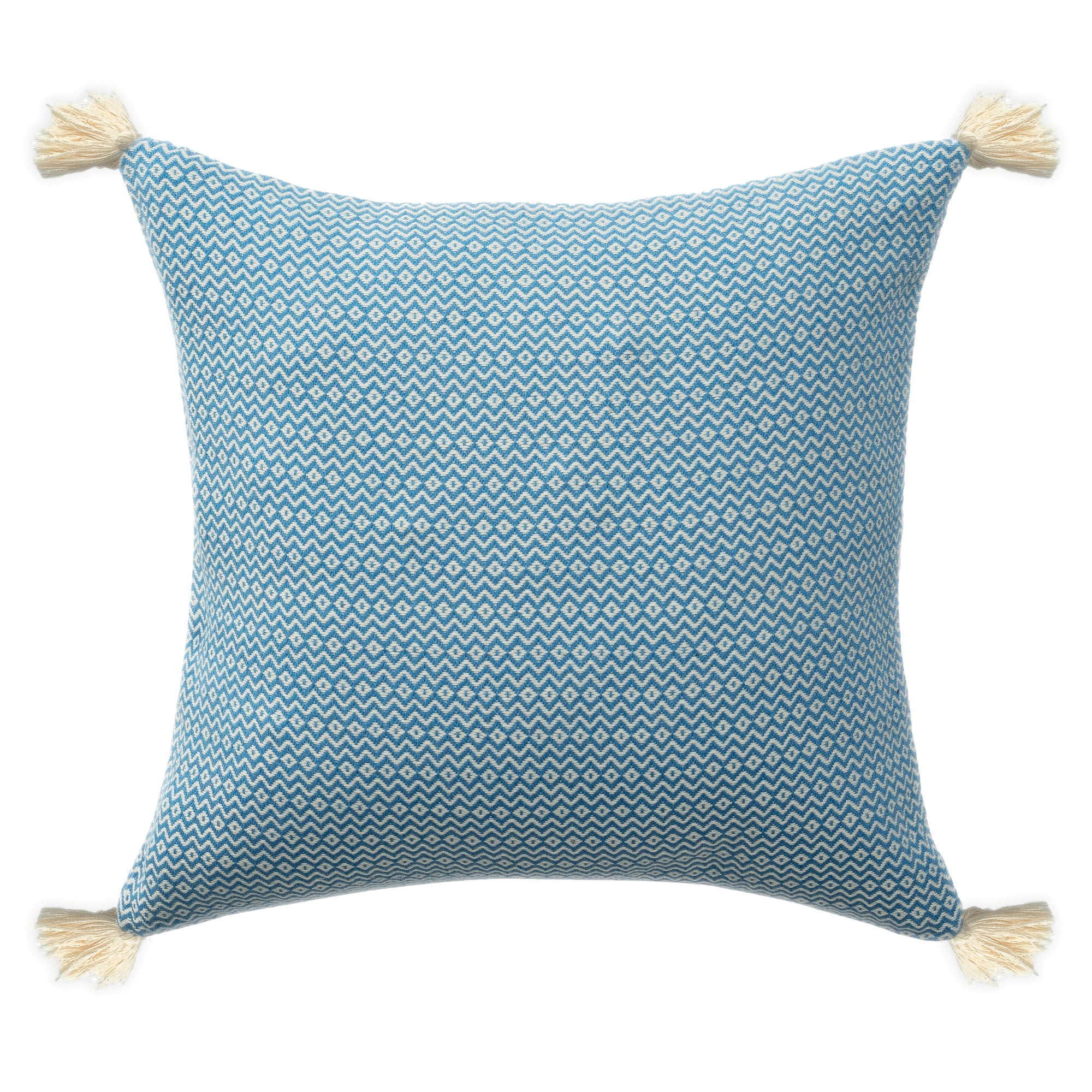 Harlow Hill Sasha 18" x 18" Light Blue Geometric Cotton Adult Decorative Throw Pillow Cover