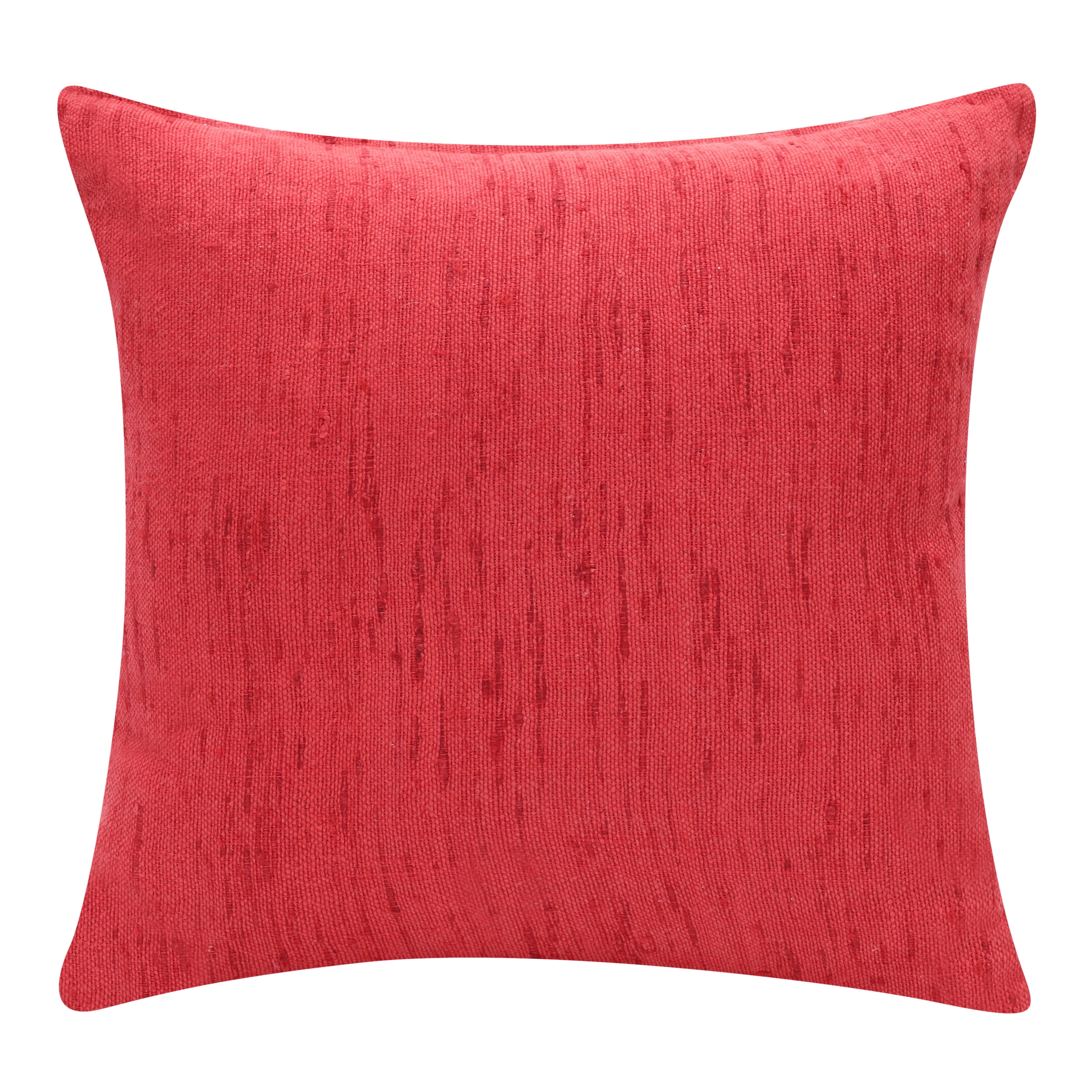 Harlow Hill Stacy Garcia 20" x 20" Coral Solid Linen Blend Adult Decorative Throw Pillow Cover